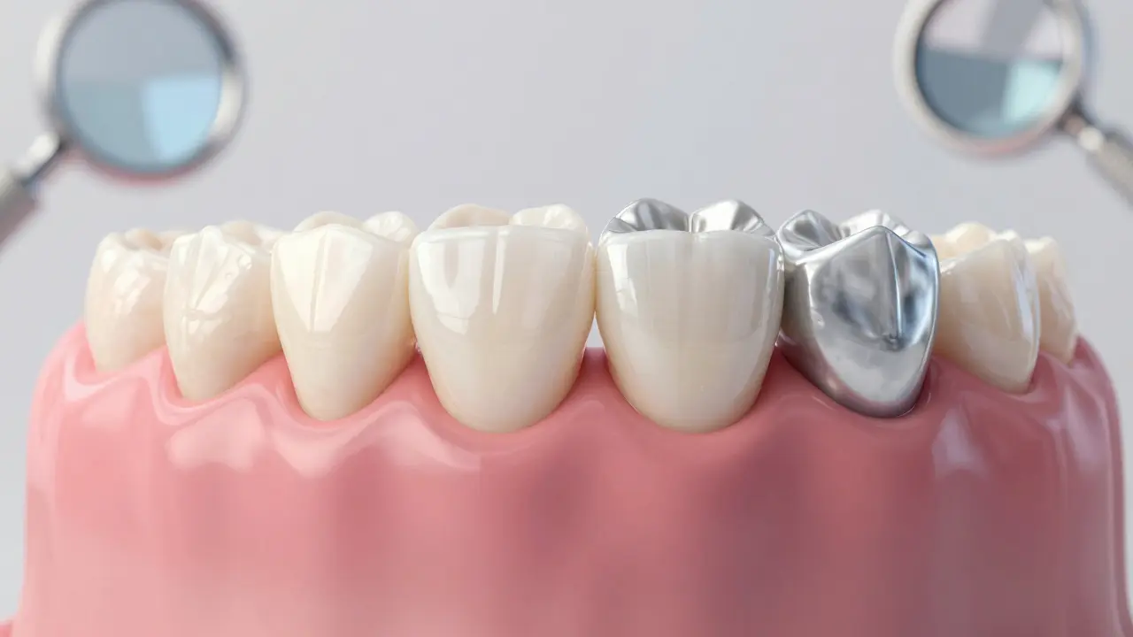 Side-by-side comparison of lithium disilicate and zirconia ceramic crowns in a natural smile