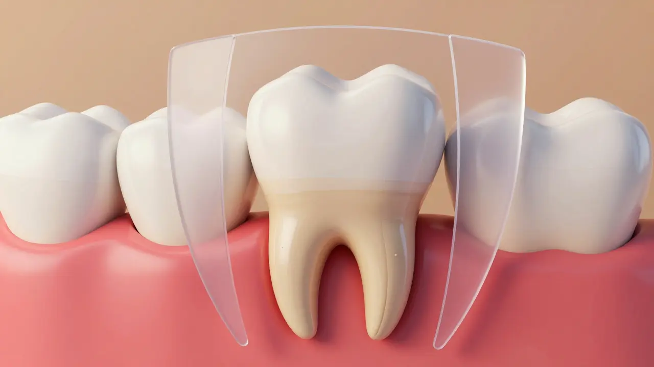 3D vizualizace vyplněných kořenových kanálků a ochranné korunky