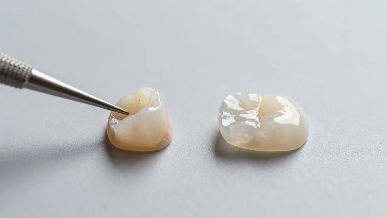 Srovnání kompozitní pryskyřice a porcelánové destičky